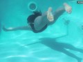 Jacqueline Hope masturbates underwater nude