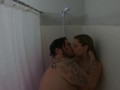 SLOPPY MAKEOUT & FINGERING IN SHOWER WITH HOT BLONDE!