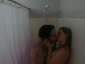 SLOPPY MAKEOUT & FINGERING IN SHOWER WITH HOT BLONDE!