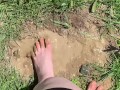 Feet getting nice and messy in mud