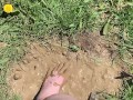 Feet getting nice and messy in mud