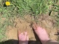 Feet getting nice and messy in mud