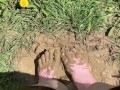 Feet getting nice and messy in mud