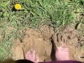 Feet getting nice and messy in mud