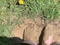 Feet getting nice and messy in mud