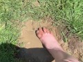 Feet getting nice and messy in mud
