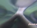 Ebony Naked underwater twirk at public river | Short clip