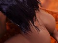 Пышная девушка Мулатка скачет на дилдо в Большом каньоне прилюдно [3D Hentai]