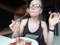 Pasta for breakfast | Food fetish | Sitophilia