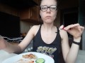 Pasta for breakfast | Food fetish | Sitophilia