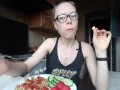 Pasta for breakfast | Food fetish | Sitophilia