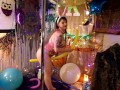 HD LOONER Fuck Bunny plays with her big balloons! +100 Balloons B2P Suck Fucked&Pussy stuffed to cum