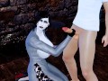 vilage lady Dimitrescu fucked on the dirty floor