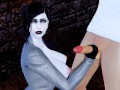 vilage lady Dimitrescu fucked on the dirty floor