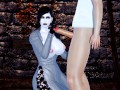 vilage lady Dimitrescu fucked on the dirty floor