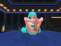 3D HENTAI FOOTJOB Cute miku footjob