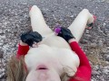 All American Girl plays with Pussy in Desert