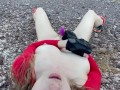 All American Girl plays with Pussy in Desert