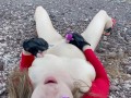 All American Girl plays with Pussy in Desert
