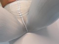 Tease Pee pee in pantyhose