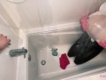 Bondage & Wet T-Shirt for my Stepmom in Bathtub!