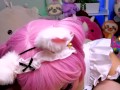 POV ram cosplay waifu gives sloppy blow job and swallows cum HD 
