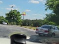 JusAgirl- EXHIBITIONIST  NASTY  slut squirting at McDonald's Extremely Risky 