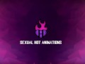 Busty Latina Fucks Black in Sauna - Sexual Hot Animations