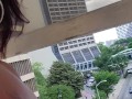 JusAgirl - EXHIBITIONIST Caught by security guard EXTREME RISKY masturbating on car in parking deck