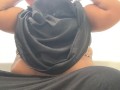 Ebony teacher strips down & rubs herself on lunch break