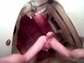 swallow 12 inch anal dildo  in my ass deep