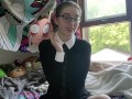 Roleplay: Religious School Girl Smokes and Shows You Her Strange Dildo - Izzy Hellbourne