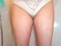 Pissing my panties in shower again