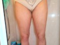 Pissing my panties in shower again
