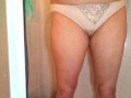 Pissing my panties in shower again