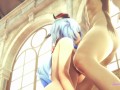 Genshin Impact Hentai - Ganyu sucks and gets fucked in church