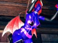 Red VS Blue Succubus lesbian Foursome