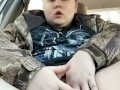 PAWG Playing with my clit in the car (almost got caught)