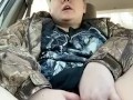 PAWG Playing with my clit in the car (almost got caught)