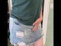 Upskirt No Panties Pussy Tease Part 2 - You Got Caught Peeking