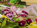 Сакура Харуно мастурбирует в райском саду по Аниме порно Наруто [3д хентай]