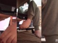 my feet while working from home