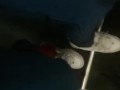 Take off Stinky sneaker in Bus