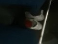 Take off Stinky sneaker in Bus