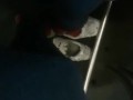 Take off Stinky sneaker in Bus