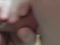 Neighbor's wife was gone so I let him cum in my mouth