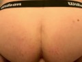 Anal Training with Big Dildo Noisy Fuck Farts and Cum Bubbles