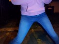Wetting my jeans on parking place at night(loud hissing sound)