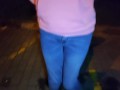 Wetting my jeans on parking place at night(loud hissing sound)