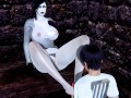 Alcina Dimitrescu fucked man on a chair hentai